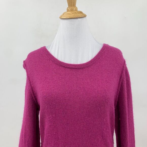 Escada Sport Sweater Women M Medium Geranium Crew Neck Knit Viscose Wool Blend - Picture 3 of 12